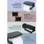 Neater Nest Reversible Toilet Paper Holder with Phone Shelf, Modern Style (Oil Rubbed Bronze, Single)