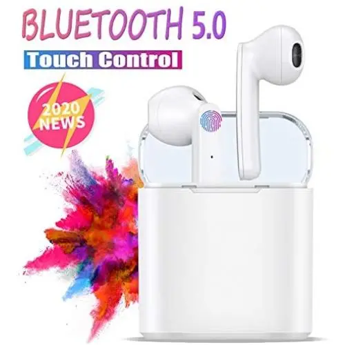 Wireless Earbuds Bluetooth 5.0 Headset, Wireless Headset 35H Cycle Playtime in-Ear Wireless Headphones Hi-Fi Stereo Sweatproof Earphones Sport Headsets Built-in Mic for Work/Running/Travel/Gym Wireless Earbuds Bluetooth 5.0 Headset, Wireless Headset 35H Cycle Playtime in-Ear Wireless Headphones Hi-Fi Stereo Sweatproof Earphones Sport Headsets Built-in Mic for Work/Running/Travel/Gym