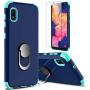 lovpec Galaxy A10e Case with Soft TPU Screen Protector, Ring Magnetic Holder Kickstand Shockproof Protective Phone Cover Case for Samsung Galaxy A10e 5.8 inches (Navy)