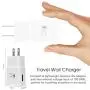 Adaptive Fast Charger Kit Compatible Samsung Galaxy S6/ S7/ Edge/Plus/Active/Note 5 / Note 4, USB 2.0 Fast Wall Charger Adapter and Micro USB Cable