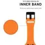 URBAN ARMOR GEAR UAG Compatible with Apple Watch 44mm 42mm Series 5/4/3/2/1 Silicone Band Scout [Orange] Slim Adjustable Waterproof Sporty Replacement Watch Strap