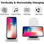 Wireless Charger, 3 in 1 Qi-Certified Fast Wireless Charging Station Charger Stand Dock for iPhone 11/11pro/11pro Max/X/XS/XR/Xs Max/8/8 Plus, Apple Watch Series 5/4/3/2/1, AirPods 1/2/Pro, Samsung S9
