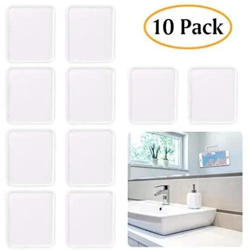 ZC GEL Universal Sticky Pads (10 Pack), Removable and Reusable Non Slip Mat Cell Phone Holder for Car Dashboard Office House Glass Mirrors Anywhere, Clear Anti Slip Pads ZC GEL Universal Sticky Pads (10 Pack), Removable and Reusable Non Slip Mat Cell Phone Holder for Car Dashboard Office House Glass Mirrors Anywhere, Clear Anti Slip Pads
