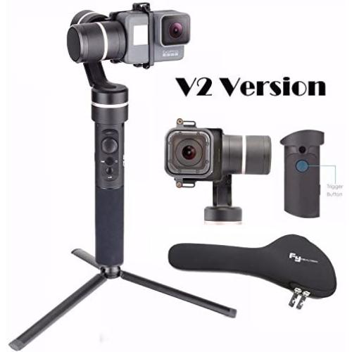 Metal Gimbal Stabilizer for Action Cameras Feiyu FeiyuTech G5 V2 Splash Proof 3-Axis Handheld Gimbal for GoPro Hero 7/6 /5/4 /3 /Session, Yi Cam 4K, AEE Action Cameras of Similar Size