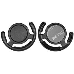 [2 Pack] ICARERCASE Socket Holder Phone Stand Grip Car Dashboard Mount for Collapsible Grip/Socket with 3M Sticky Adhesive Used Indoor and Car Navigation (Black)