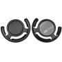 [2 Pack] ICARERCASE Socket Holder Phone Stand Grip Car Dashboard Mount for Collapsible Grip/Socket with 3M Sticky Adhesive Used Indoor and Car Navigation (Black)