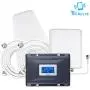 Verizon AT&T Signal Booster 4G LTE Cell Phone Signal Booster Repeater Band 12/13/17 Multi Bands 700mhz 4G LTE ATT Verizon Cell Phone Booster Extender Mobile Phone Signal Amplifier Antenna LCD 5000sqft