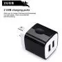 USB Wall Charger Brick, 4-Pack 2.1A/5V Dual USB Plug Power Adapter Charger Box Charging Cube Heads for Replacement for iPhone Xs/XS Max/XR/X/8/7/6/Plus, Samsung Galaxy S8 S7 S6 Edge, LG, Moto, HTC USB Wall Charger Brick, 4-Pack 2.1A/5V Dual USB Plug Power Adapter Charger Box Charging Cube Heads for Replacement for iPhone Xs/XS Max/XR/X/8/7/6/Plus, Samsung Galaxy S8 S7 S6 Edge, LG, Moto, HTC