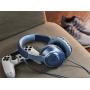 JBL Quantum 100 - Wired Over-Ear Gaming Headphones - Blue