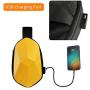 TAJEZZO Sling Backpack Waterproof Crossbody Shoulder Bag Causal Daypack Chest Bag