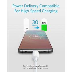 USB C to USB C Cable, Anker Powerline III USB-C to USB-C Fast Charging Cord (6 ft), 60W Power Delivery PD Charging for Apple MacBook, iPad Pro 2020, Samsung Galaxy S10 Plus S9 S8 Plus, Pixel, and More
