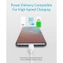 USB C to USB C Cable, Anker Powerline III USB-C to USB-C Fast Charging Cord (6 ft), 60W Power Delivery PD Charging for Apple MacBook, iPad Pro 2020, Samsung Galaxy S10 Plus S9 S8 Plus, Pixel, and More