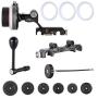 JTZ DP30 Camera Cage 15mm Rail Rod Base Plate Rig + Top Handle + Shoulder Pad + Electronic Handle Grip + Carbon Fiber Matte Box + Follow Focus for Panasonic Lumix GH3 GH4 GH5 GH5s Cameras