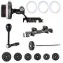 JTZ DP30 Camera Cage 15mm Rail Rod Base Plate Rig + Top Handle + Shoulder Pad + Electronic Handle Grip + Carbon Fiber Matte Box + Follow Focus for Panasonic Lumix GH3 GH4 GH5 GH5s Cameras