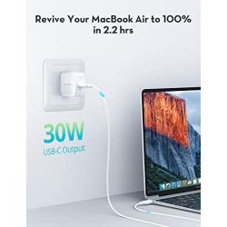 USB C Wall Charger, RAVPower 30W PD 3.0 GaN Tech Type C Fast Charging Power Delivery Foldable Adapter, Compatible with iPhone 11 Pro Max XR XS X SE 2, MacBook Air iPad Pro, Galaxy, Nintendo and More
