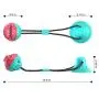 USWT Pet Chew Ball Toy with Suction Cup Dog Food Dispensing Ball Puppy Interactive Molar Toys Toothbrush USWT Pet Chew Ball Toy with Suction Cup Dog Food Dispensing Ball Puppy Interactive Molar Toys Toothbrush
