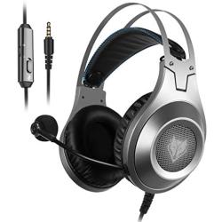 Gaming Headset for Xbox One, PS4, PC, Controller, NUBWO Wired Gaming Headphones with Microphone and Volume Control for PC / Ps4 / Xbox one 1 / Phone/Laptop, Switch Games (Black)