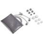 JLab Audio J6 High Fidelity Metal Ergonomic Earbuds Style Headphones, Guaranteed for Life - Titanium Silver