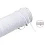Top Hunter White 120-Yards Length 1/8" Width Braided Elastic Cord/Elastic Band/Elastic Rope/Bungee/White Heavy Stretch Knit Elastic Spool (White)