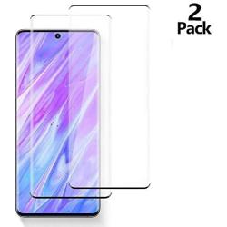 [2 Pack] HD Galaxy S20 Ultra Screen Protector [Fingerprint ID Enabled]Tempered Glass [3D Full Edge Covered] [9H Hardness] Case Friendly Glass Protector for Samsung Galaxy S20 Ultra (6.9”)