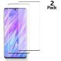 [2 Pack] HD Galaxy S20 Ultra Screen Protector [Fingerprint ID Enabled]Tempered Glass [3D Full Edge Covered] [9H Hardness] Case Friendly Glass Protector for Samsung Galaxy S20 Ultra (6.9”)