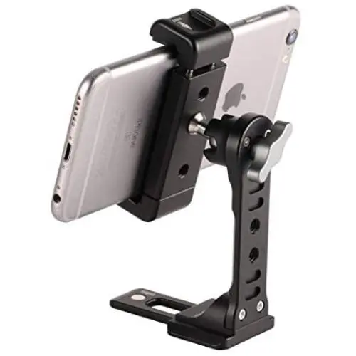 Metal Phone Tripod Mount with Cold Shoe,Woohoto 360 Rotation Phone Tripod Holder Adapter,Desktop Cell Phone Stand, Compatible with iPhone Sumsung Smartphone,Cell Phone Clamp,Video Rig Mount Metal Phone Tripod Mount with Cold Shoe,Woohoto 360 Rotation Phone Tripod Holder Adapter,Desktop Cell Phone Stand, Compatible with iPhone Sumsung Smartphone,Cell Phone Clamp,Video Rig Mount