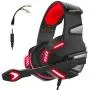 Gaming Headset for PS4 Xbox One, Gaming Headphones with Mic Stereo Surround Noise Reduction LED Lights Volume Control for Laptop, PC, Tablet, Smartphones - Red Gaming Headset for PS4 Xbox One, Gaming Headphones with Mic Stereo Surround Noise Reduction LED Lights Volume Control for Laptop, PC, Tablet, Smartphones - Red
