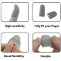 Iotton Finger Sleeves for Gaming [10 Pack], Anti-Sweat Breathable PUBG Finger Sleeves, Highly Sensitive Nano-Copper Fiber Material, Thumb Sleeves for PUBG/Rules of Survival/Call of Duty-White