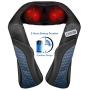 MaxKare Cordless Rechargeable Back Neck Massager Shoulder Shiatsu Massage with 3D Nodes Bidirectional Rotation and Optional Heat Relieve Muscle Pain for Neck Shoulder Leg Waist