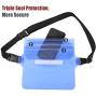 HeySplash Waterproof Pouch Bag with Waist Strap 2 Pack, Screen Touchable Dry Bag for Beach, Swiming, Running, Fishing, Kayaking, Keep Your Phone and Valuables Safe and Dry, Included Extra 1.9" Strap