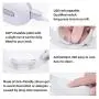 Neck Massager, Intelligent Portable Neck Massager with Heat, Cordless Smart Pulse Neck Massage, 3 Modes 15 Intensity Electric Neck Massage for Gift Women Men Home Office-White