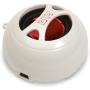 AYL Portable Mini Speaker System with Rechargeable Battery (Pearl White)