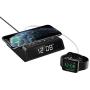 Seneo Alarm Clock with Wireless Charging Pad, 7.5W Wireless Charger for iPhone 11/Pro Max/SE 2/XR/XS/X/8/8plus, 10W Fast Wireless Charging for Galaxy S10/S10+/S9/S9+/Note10/9/8, Additional USB Port