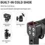 SMALLRIG Handheld Video Stabilizer Handle with Shoe Mount for Camera Cages, Video Camera Cages (Rubber)-1446 SMALLRIG Handheld Video Stabilizer Handle with Shoe Mount for Camera Cages, Video Camera Cages (Rubber)-1446
