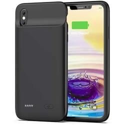 OMEETIE Battery Case for iPhone Xs Max, 5000mAh Slim Portable Rechargeable Charging Case Compatible with iPhone Xs Max(6.5 inch) Protective Charger Case (Black)