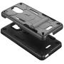 Phonelicious Radiant Core Cricket Icon Smartphone Case with kickstand Heavy Duty Rugged Slim Durable Hybrid Dual Layer Shockproof Phone Cover Compatible Cricket Icon (Black)