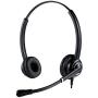 Wired Cell Phone Headset by AvimaBasics | with Noise Canceling Mic and Adjustable Fit Headband for iPhone Samsung Huawei HTC LG ZTE BlackBerry Mobile Phone and Smartphones with 3.5mm Jack