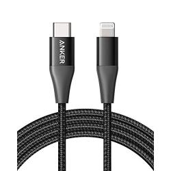 Anker iPhone 11 Charger, USB C to Lightning Cable [6ft Apple Mfi Certified] Powerline+ II Nylon Braided Cable for iPhone SE / 11 Pro/X/XS/XR / 8 Plus/AirPods Pro, Supports Power Delivery (Upgraded)