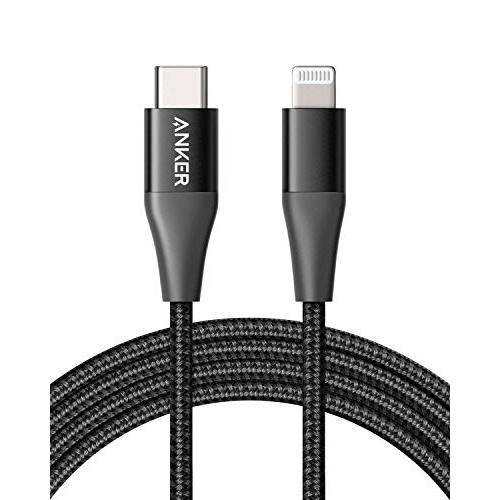 Anker iPhone 11 Charger, USB C to Lightning Cable [6ft Apple Mfi Certified] Powerline+ II Nylon Braided Cable for iPhone SE / 11 Pro/X/XS/XR / 8 Plus/AirPods Pro, Supports Power Delivery (Upgraded)