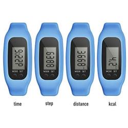 Bomxy Fitness Tracker Watch, Simply Operation Walking Running Pedometer with Calorie Burning and Steps Counting