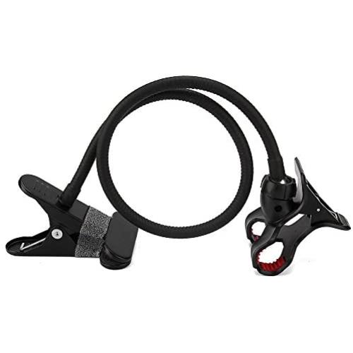 RRecomfit 360-degree Rotating Universal Flexible Long Arm Mobile Phone Holder Mount Lazy Holder Kit Hands Free Mobile Phone Gooseneck Mount for Bed Desktop for iPhone/Samsung/HTC Etc (Black)