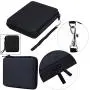 Carry and Storage Case Compatible with Nintendo 2DS - Pinowu Hard EVA Travel Storage Carrying Case Bag with Double Zipper and 8 Game Holders Compatible for Nintendo 2DS (Black)