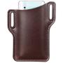 EASYANT PU Leather Cell Phone Holster Universal Case Sheath with Belt Hole Coffee