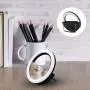 GLOUE Selfie Light Ring LED Round Clip self-Timer Fill Light with 36 LED Bubbles - 3 Levels of Brightness, Rechargeable and Portable, for iPhone/Android, Smartphone, Tablet, with Makeup Mirror GLOUE Selfie Light Ring LED Round Clip self-Timer Fill Light with 36 LED Bubbles - 3 Levels of Brightness, Rechargeable and Portable, for iPhone/Android, Smartphone, Tablet, with Makeup Mirror