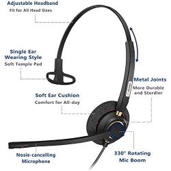 Cell Phone Headset with Mic Noise Cancelling in-line Controls 3.5mm Computer Headset for iPhone Samsung PC Tablets Podcast Skype