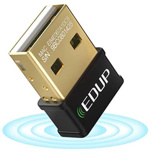 EDUP USB WiFi Adapter for Laptop PC AC 1300Mbps Nano Wireless Network Card Wi-Fi Dongle Dual Band 2.4G 5.8G 802.11AC Support Windows 10/7/ 8.1/ XP/Vista/Mac OS 10.6-10.14