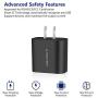 Amoner Wall Charger, Upgraded 2Pack 15W 3-Port USB Plug Cube Portable Wall Charger Plug for iPhone Xs/XS Max/XR/X/8/7/6/Plus, iPad Pro/Air 2/Mini 2, Galaxy10/9/8/7, Note9/8, LG, Nexus and More