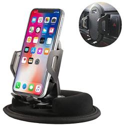 Dosili Cell Phone Vehicle Mount,Dashboard Beanbag Friction Mount,2 in 1 Dashboard Mount and Car Air Vent Holder,for iPhone Android and Other Smartphones