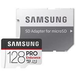 Samsung PRO Endurance 128GB 100MB/s (U1) MicroSDXC Memory Card with Adapter (MB-MJ128GA/AM)