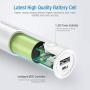 POWERADD EnergyCell 5000 High-Speed Charging Portable Charger, The Lightest 5000mAh Slim Power Bank with 2.4A Output, for iPhone 11 XS X 8 Plus Samsung S10 Google LG iPad and More（White）